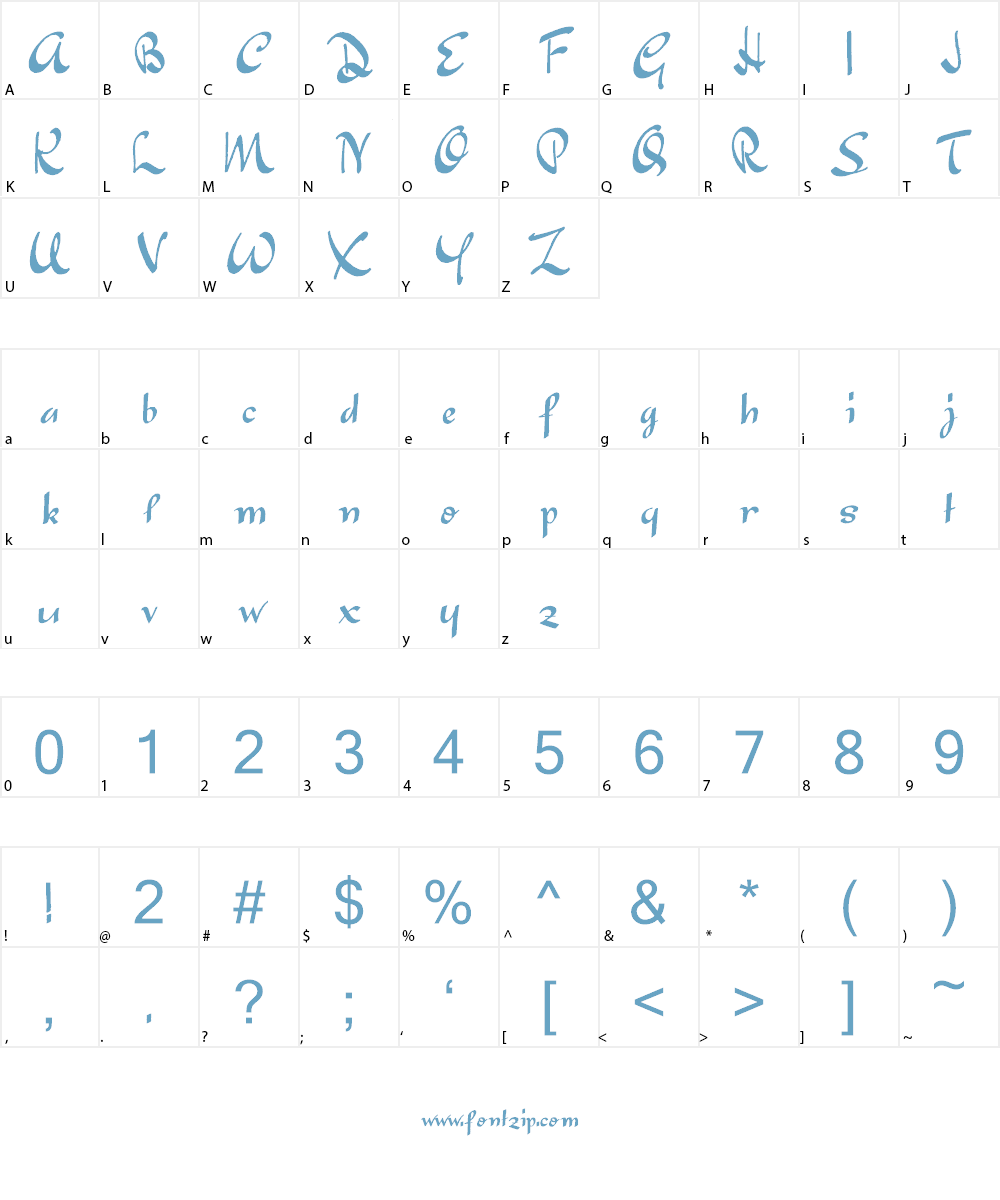 Japanese Tourist Font Character